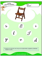 S Sesi Çalışma Sayfaları